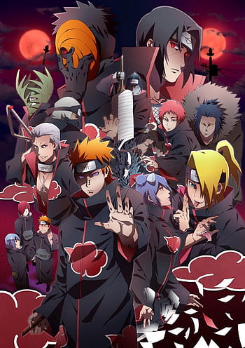 Akatsuki Organization Anime, HD wallpaper