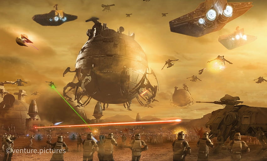 Battle of Geonosis Part II 1080X1980 I created over the last couple days HD wallpaper