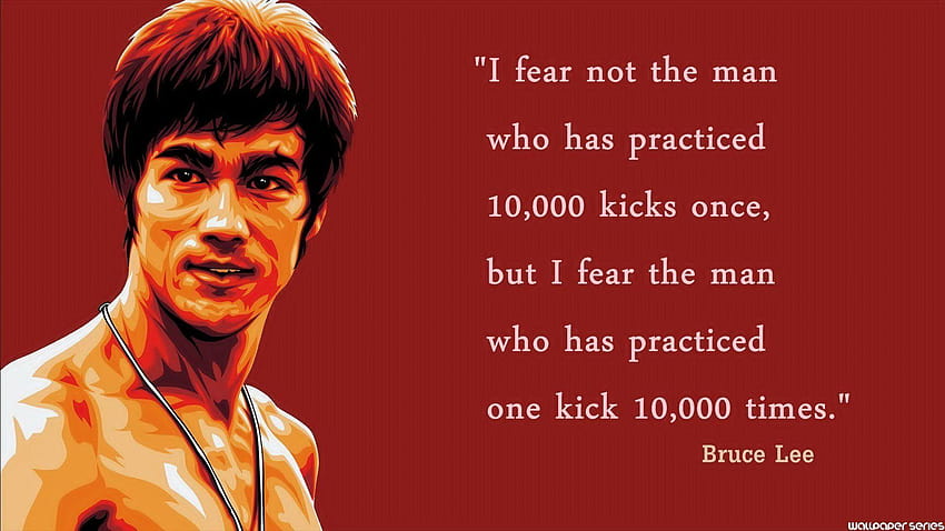 Епични цитати на Bruce Lee Вдъхновяващо изкуство HD тапет