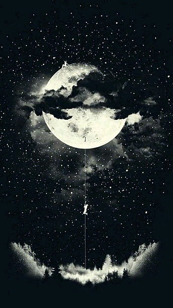 Night Dark Moon iPhone Wallpaper  iDrop News