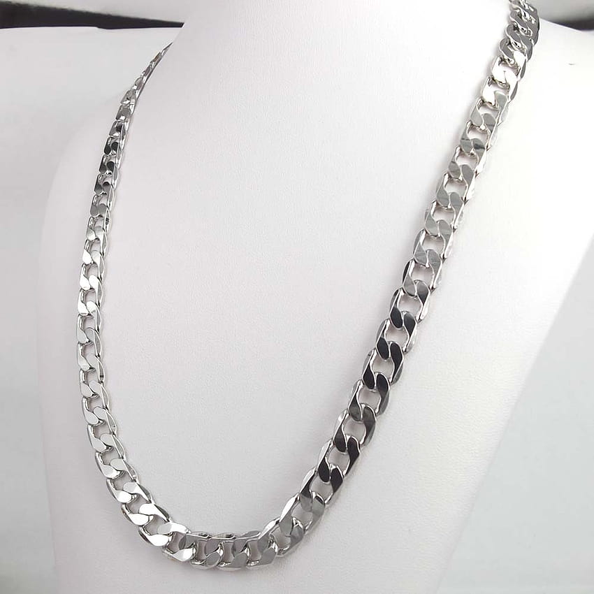 Men Necklace Chain, silver chain HD phone wallpaper