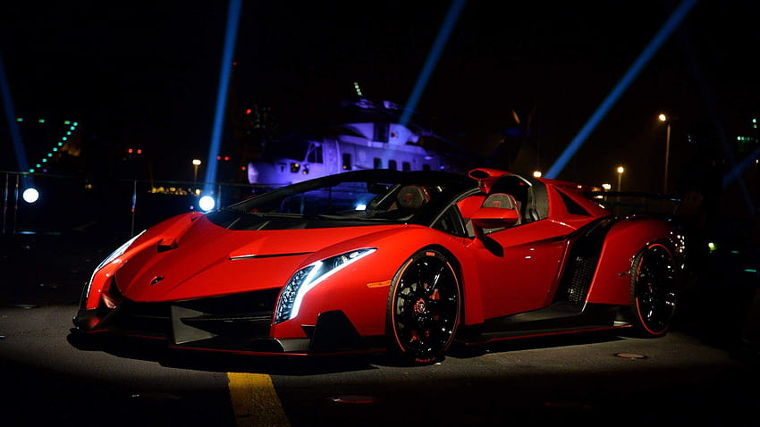Sensasi Italia Lamborghini Veneno dan Mobil Sport Terbaik, background lambo keren Wallpaper HD