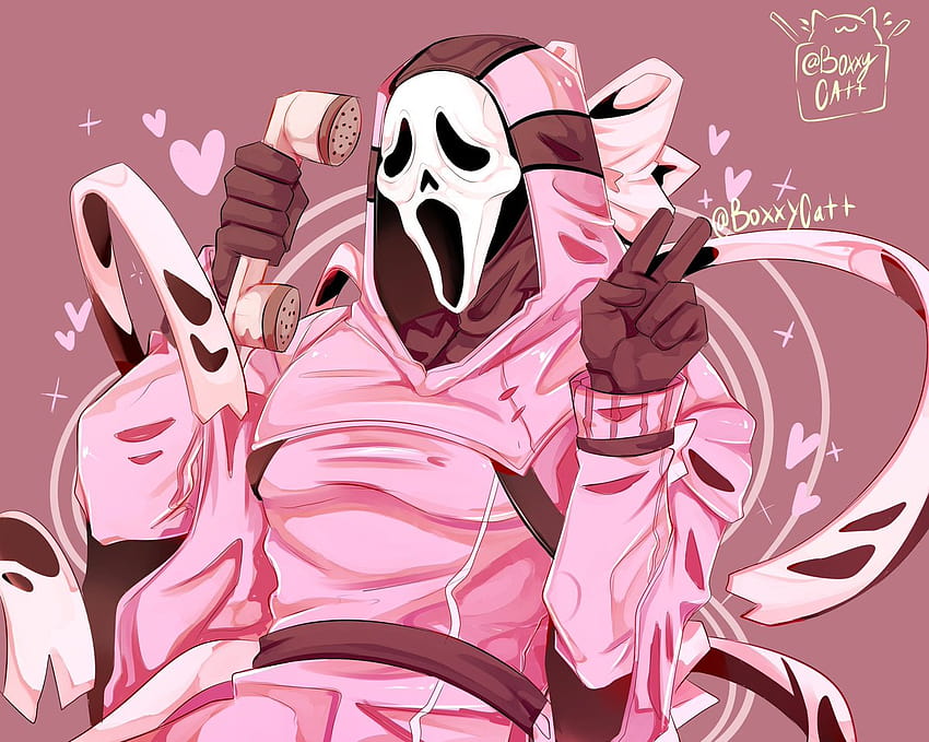 Ghostfacedbd Hashtag auf Twitter, rosa Geistergesicht HD-Hintergrundbild