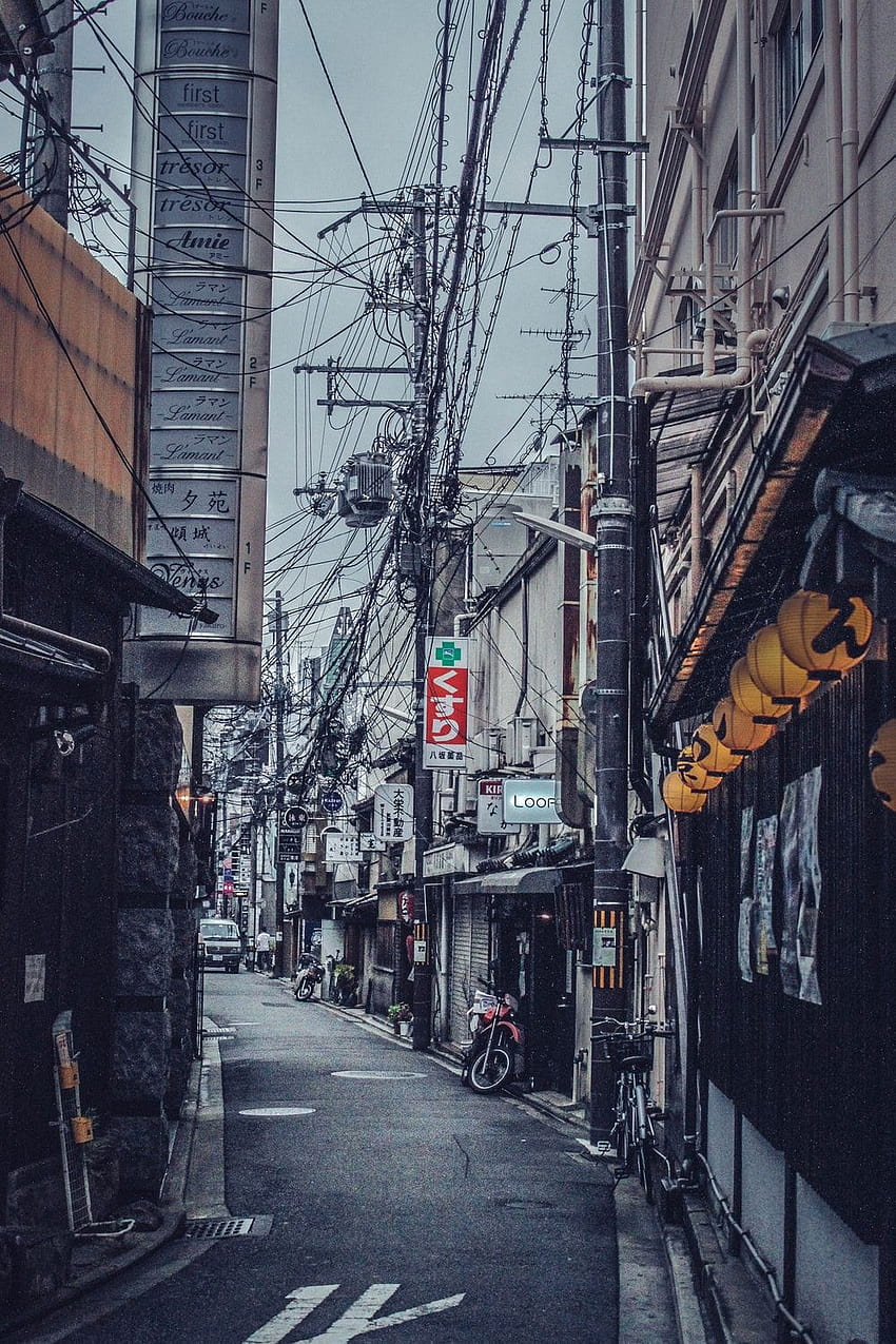 Japan Alley, alleyway HD phone wallpaper