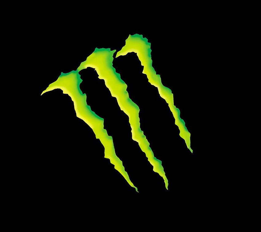 conception d'énergie de monstre, logo d'énergie de monstre vert Fond d'écran HD