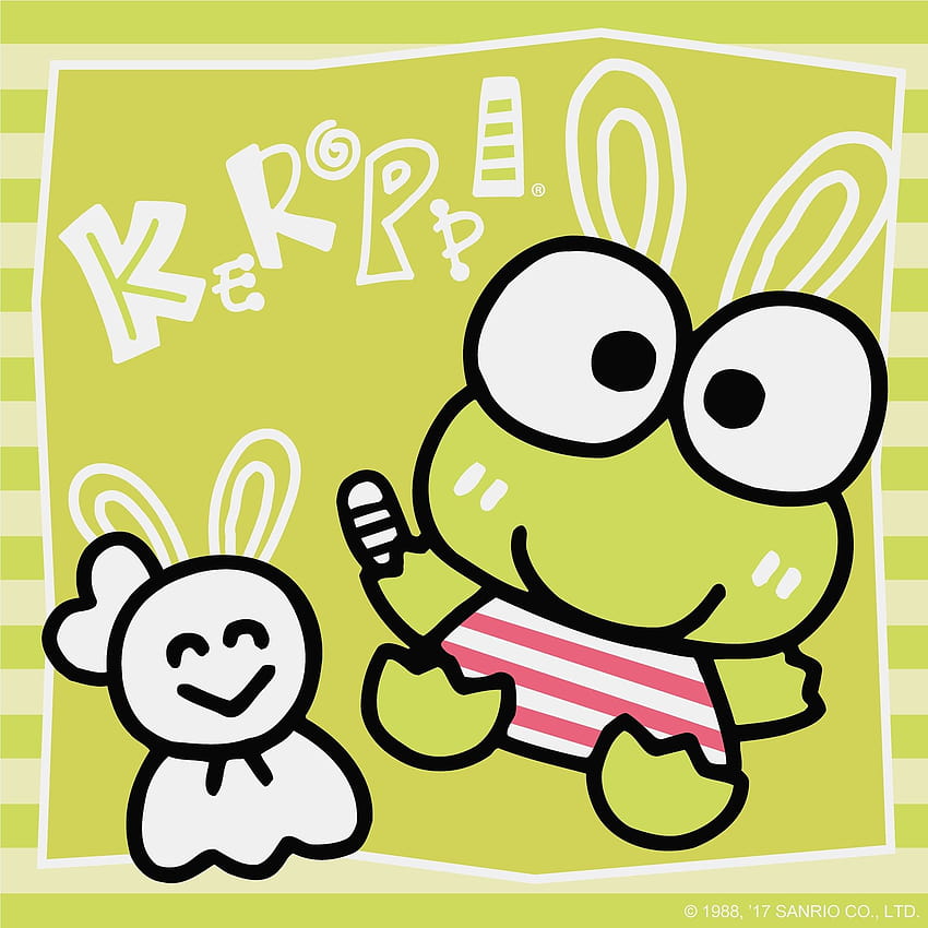 Keroppi Easter Keroppi Sanrio Personajes, pascua kawaii fondo de pantalla del teléfono