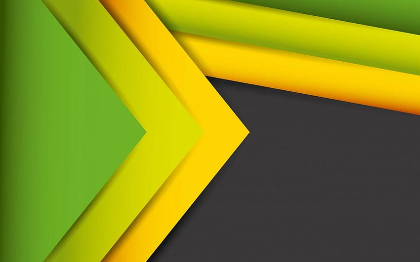 抽象的な線、株式、黄色、緑、、抽象、 高画質の壁紙