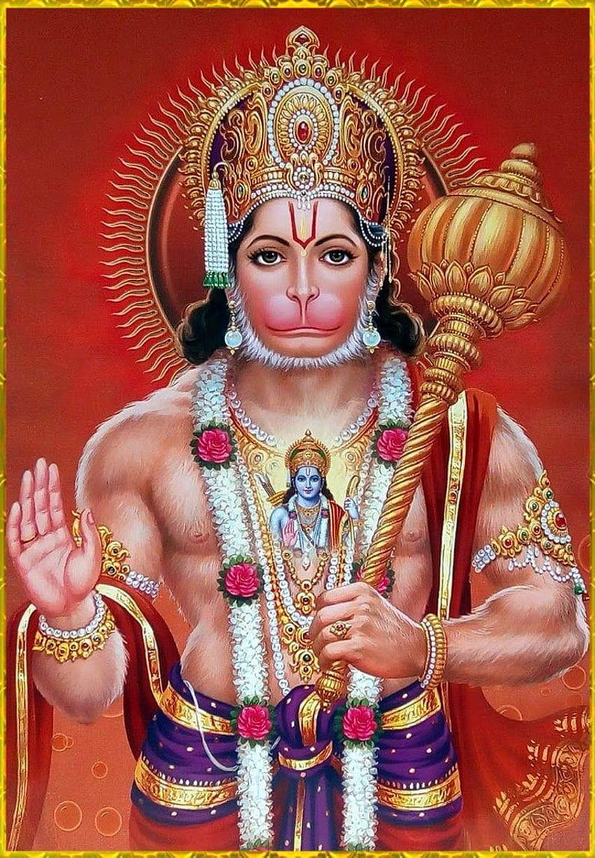 Lord Hanuman, hanuman ji mobil HD telefon duvar kağıdı