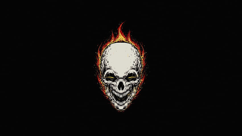 Ghost Rider Minimal Backgrounds, ghost rider pc HD wallpaper | Pxfuel