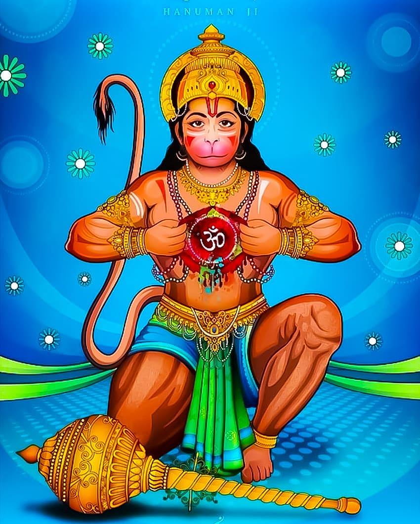 Dewa Hanuman, kartun ponsel hanuman wallpaper ponsel HD