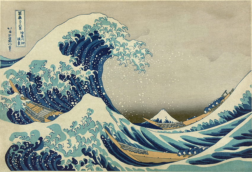 Ombak Hebat di Kanagawa [8242 × 5640] : Wallpaper HD