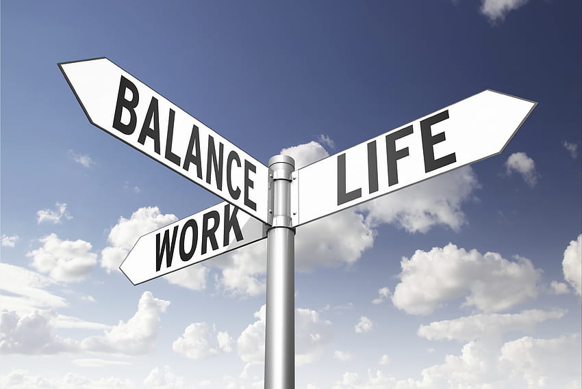 Die Work-Life-Balance HD-Hintergrundbild