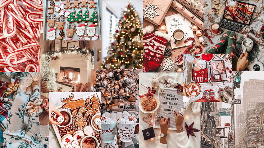 3 Aesthetic Christmas Collage, winter collage pc HD wallpaper | Pxfuel