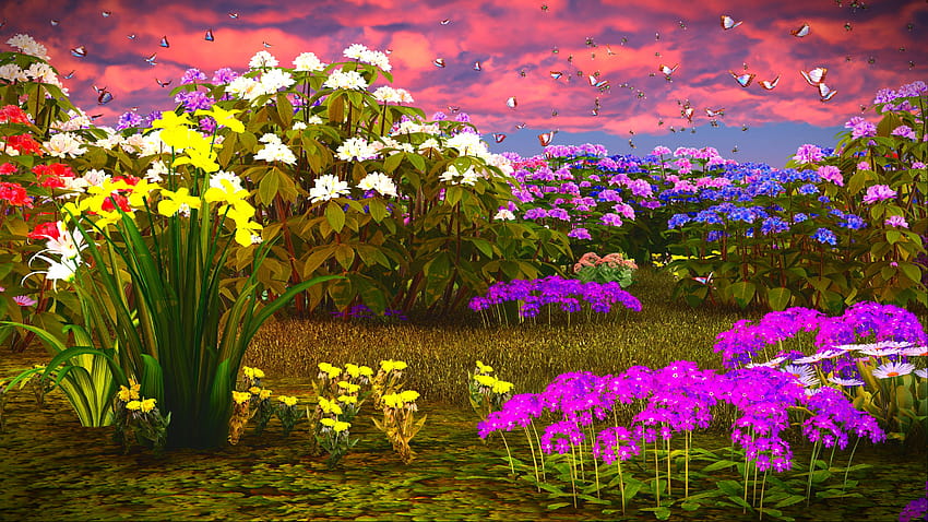 Fantasy Meadow Ultra, Fantasieblume HD-Hintergrundbild