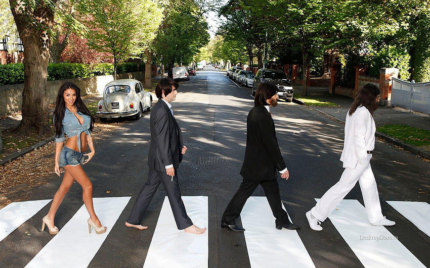 สุดยอด 4 Abbey Road on Hip ถนนวัดเดอะบีทเทิลส์ วอลล์เปเปอร์ HD