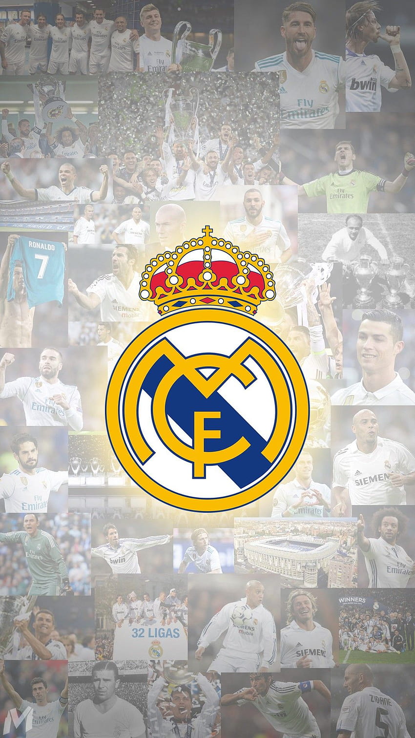 Real Madrid-Logo 2022 HD-Handy-Hintergrundbild