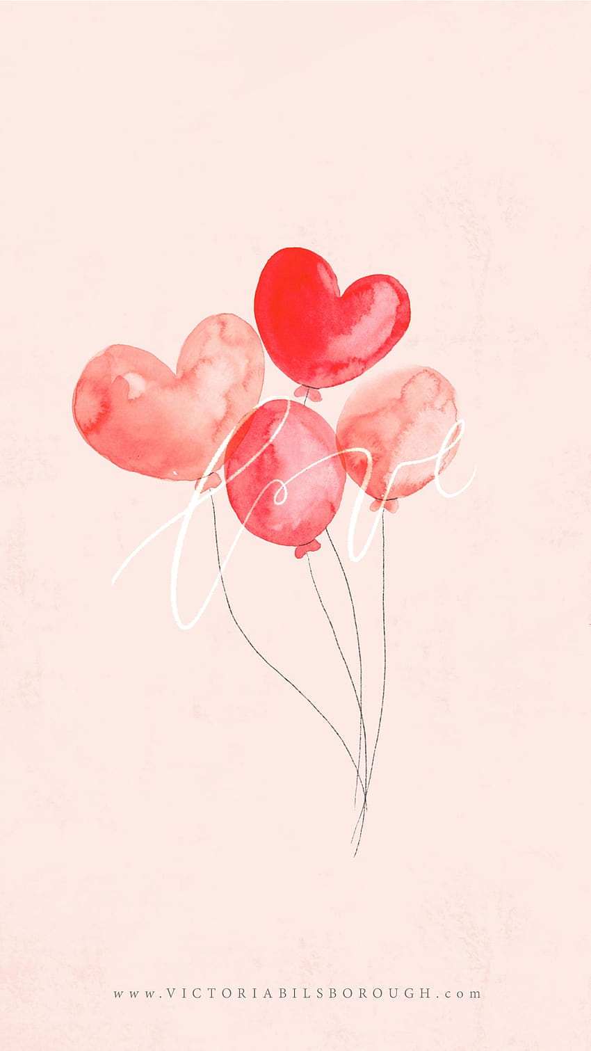 イーサン・トンプソンによる美的バレンタインデー, かわいいバレンタインデー HD電話の壁紙