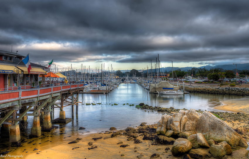 Cais dos pescadores de Monterey, cais dos pescadores papel de parede HD