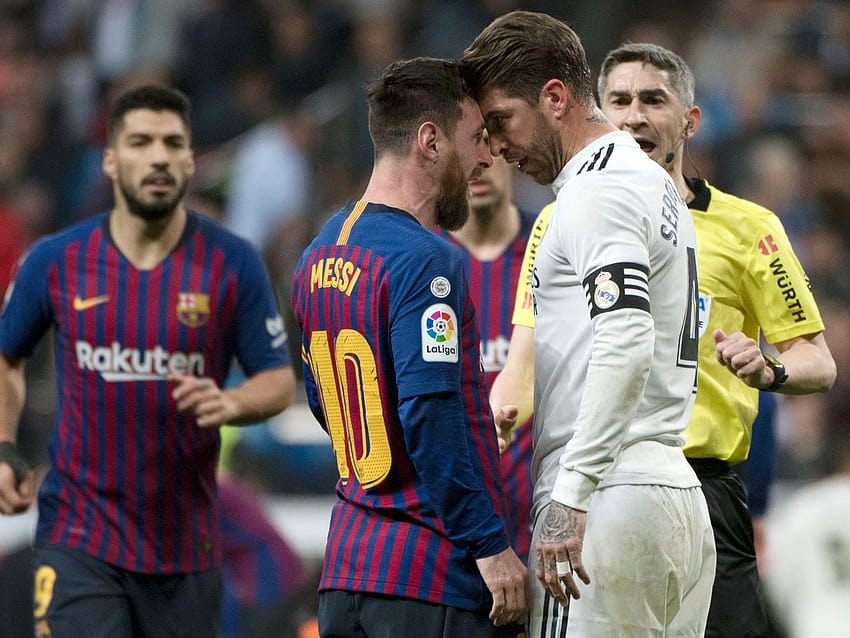 Momentos de raiva de Lionel Messi, messi vs ramos papel de parede HD