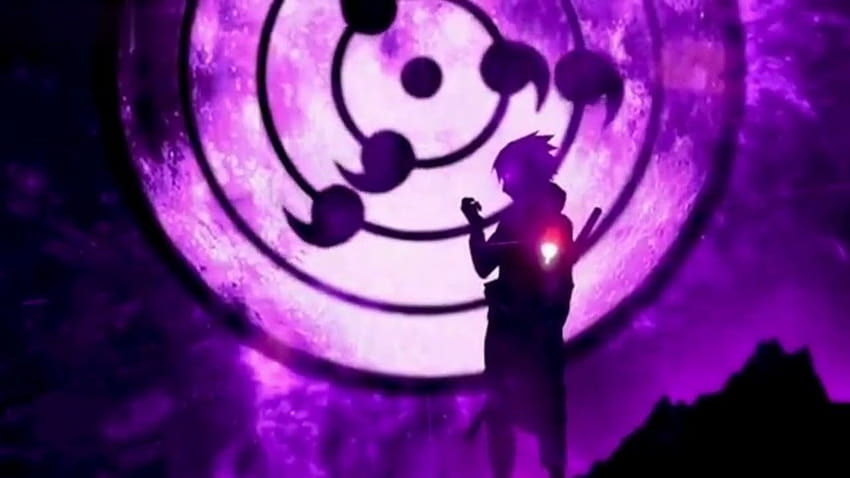 Naruto: Sasuke Purple Backgrounds за компютър и СМАРТФОН HD тапет