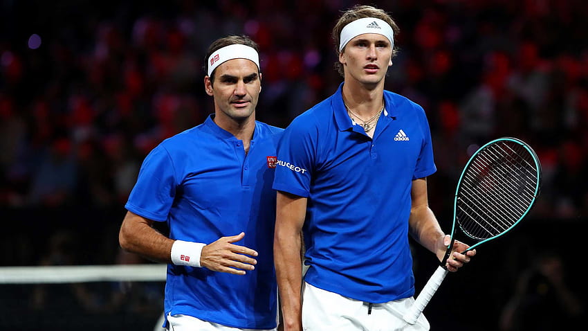 Roger Federer & Alexander Zverev Defeat Denis Shapovalov, laver cup HD wallpaper