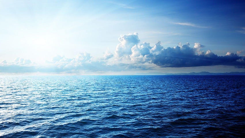 Meer, Wolken, Horizont, Natur, Ozean HD-Hintergrundbild