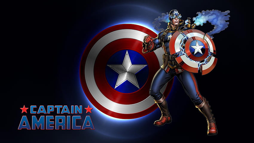 Marvel Captain America Avengers Alliance 2, dessin animé Captain America Fond d'écran HD