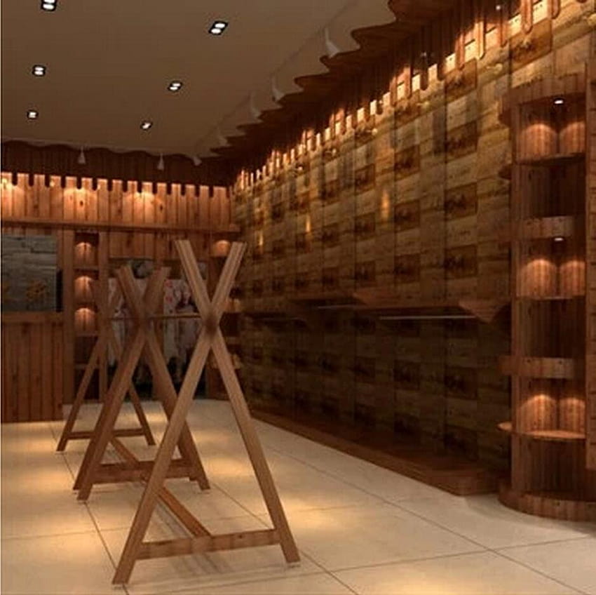 Restauracja z winem w amerykańskim stylu rustykalnym, styl drewna Tapeta HD