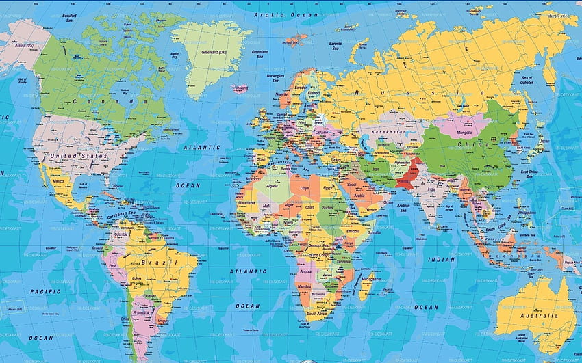 3D-Karte, Weltkarte 3d HD-Hintergrundbild