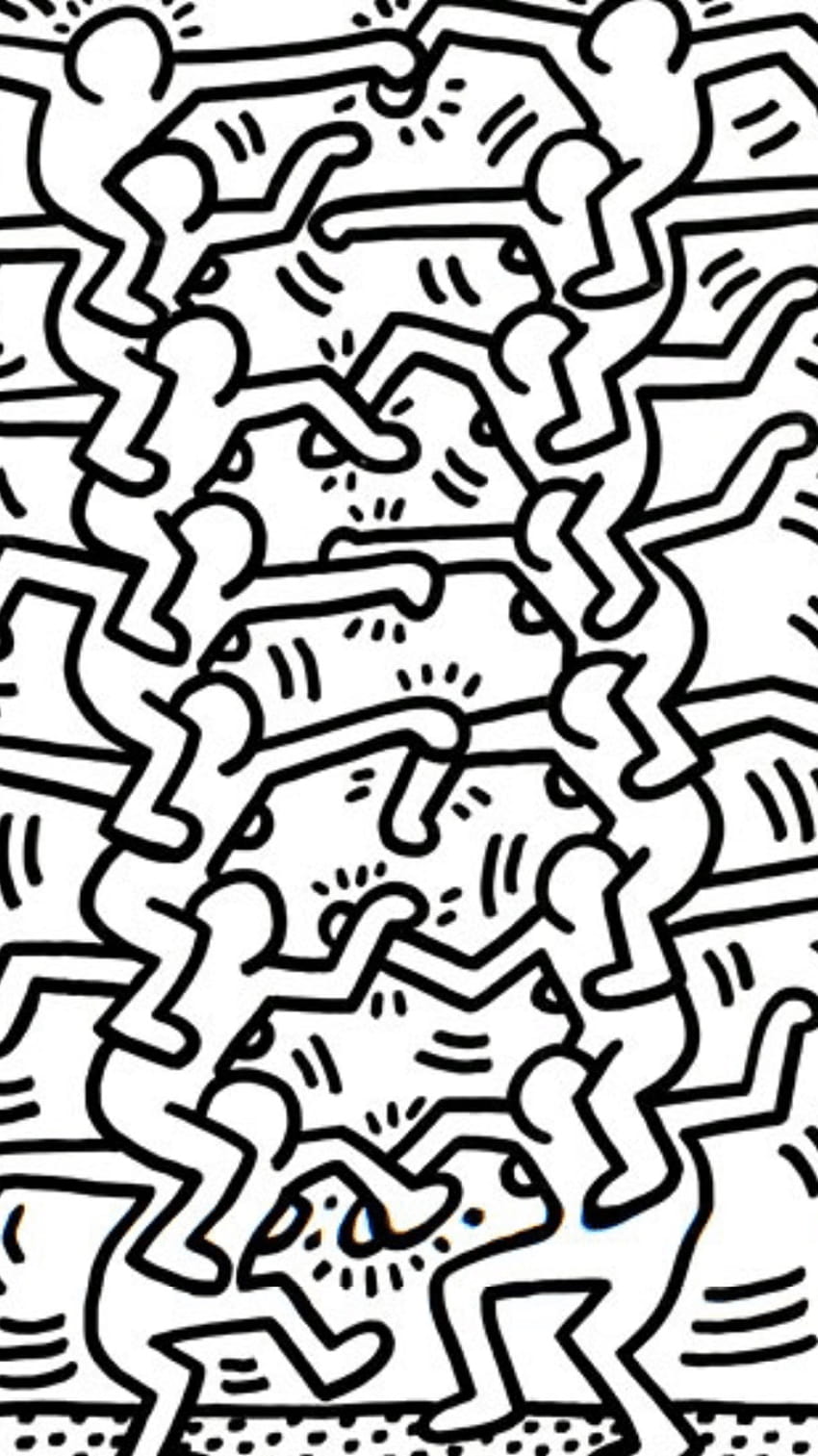Keith Haring Arte fondo de pantalla del teléfono