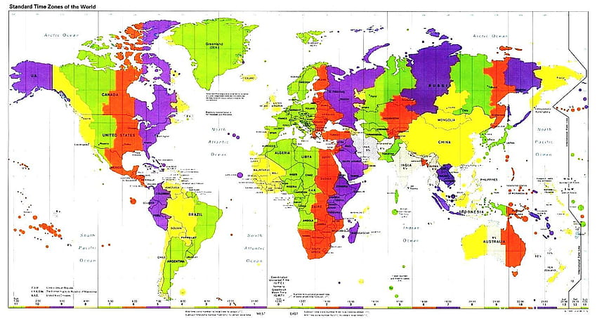 Peta Dunia Dengan Garis Bujur Dan Lintang Baru, definisi tinggi peta dunia Wallpaper HD