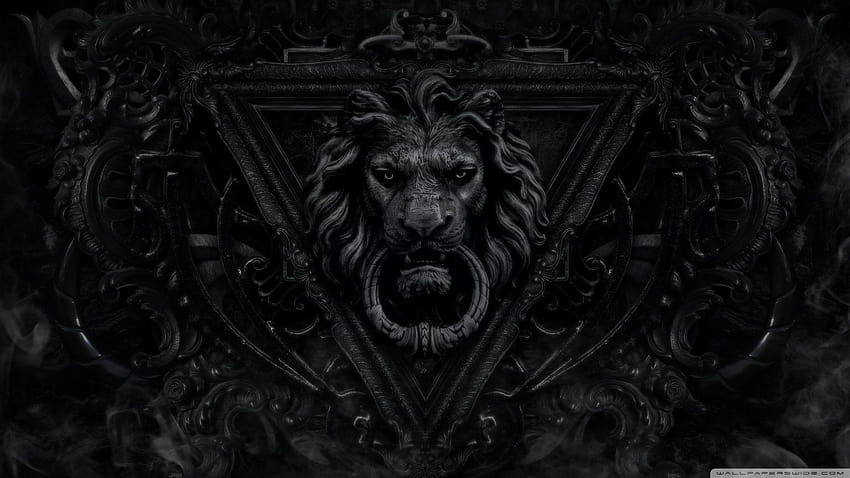 Dark Gothic Lion ❤ para Ultra TV, oscuro 1920x1080 fondo de pantalla