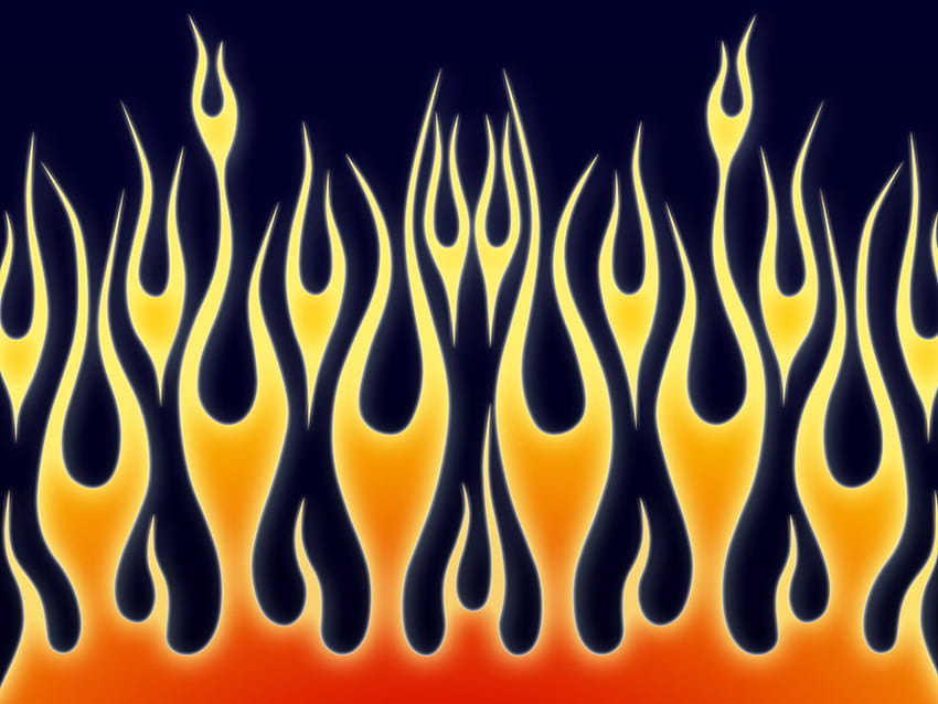 Hot Rod Flames Clip Art N8 papel de parede HD