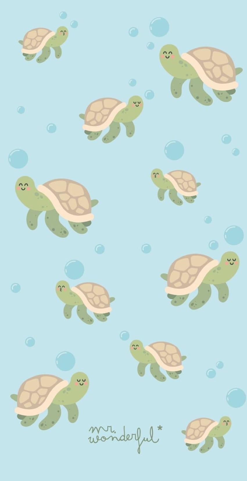 Kawaii Turtle HD phone wallpaper