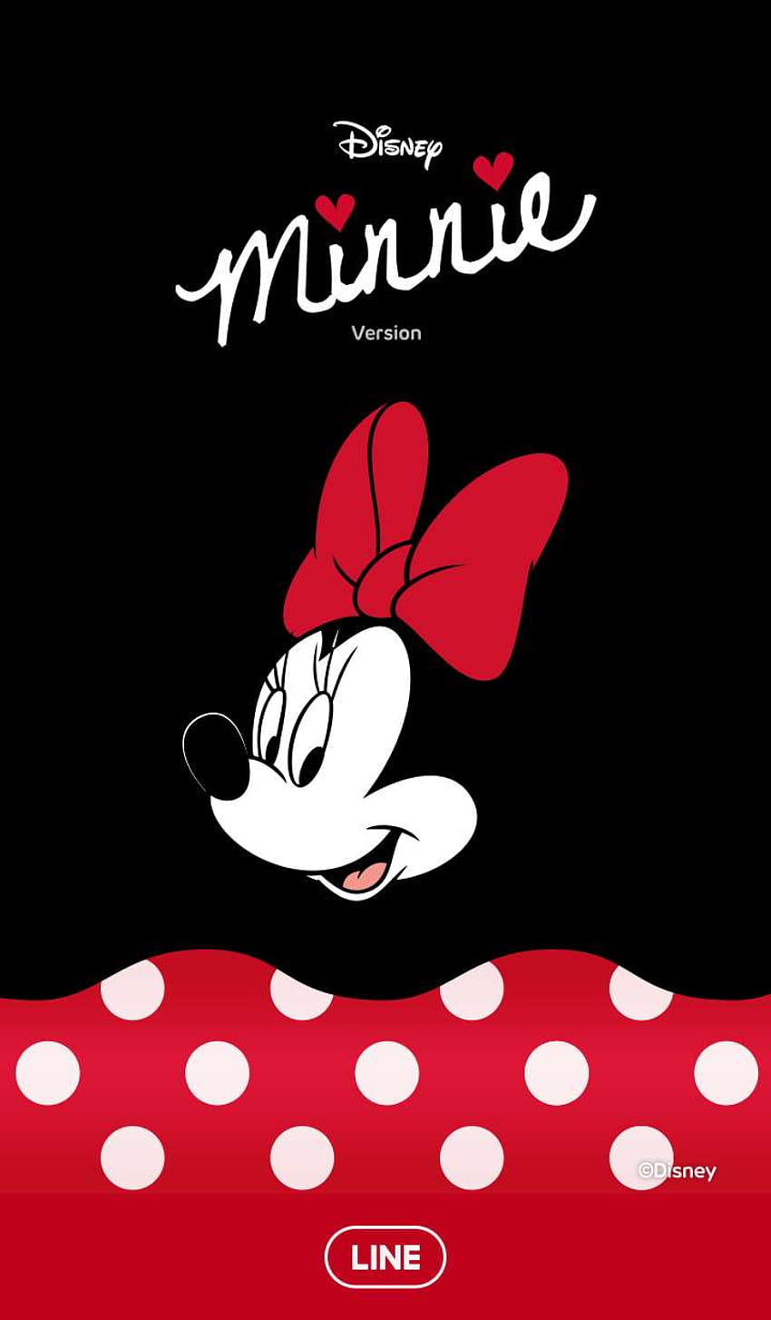 Minnie Mouse Merah, titik minnie mouse wallpaper ponsel HD