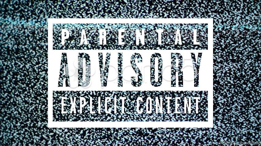 Parental Advisory Label Explicit Content Label On Tv Noise HD wallpaper