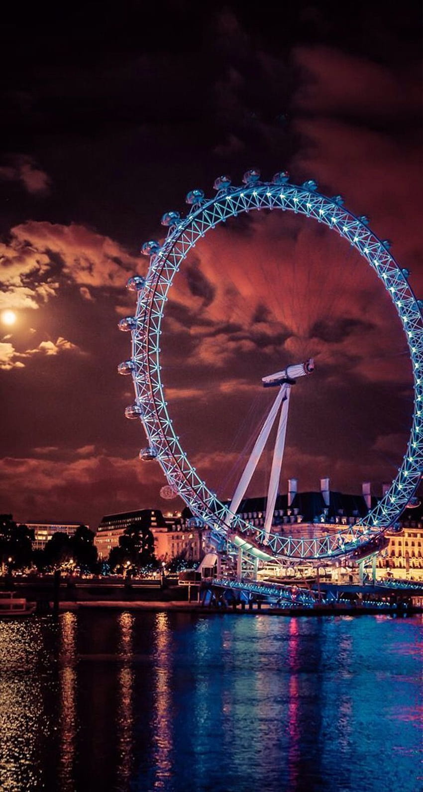 London Eye Sunset, london eye at night HD phone wallpaper | Pxfuel