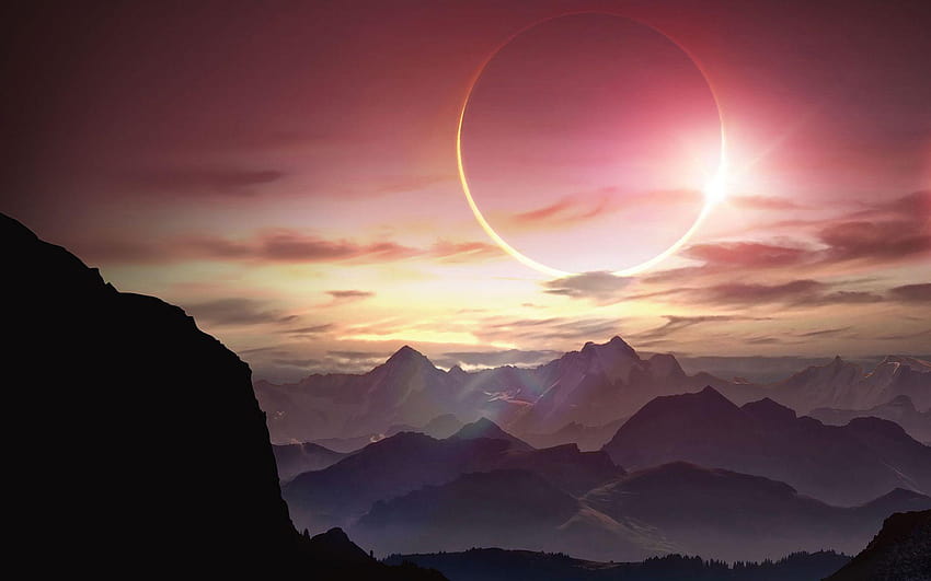 solar eclipse 2017 HD wallpaper
