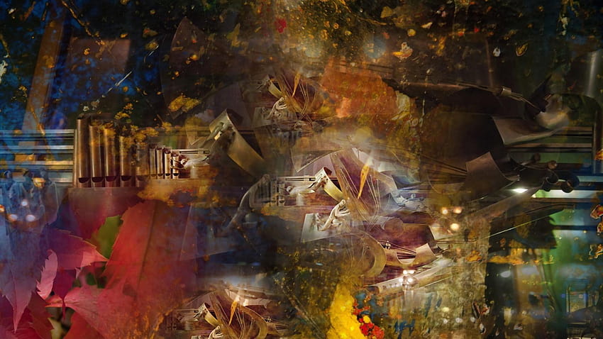 Chaotische abstrakte Kunst HD-Hintergrundbild