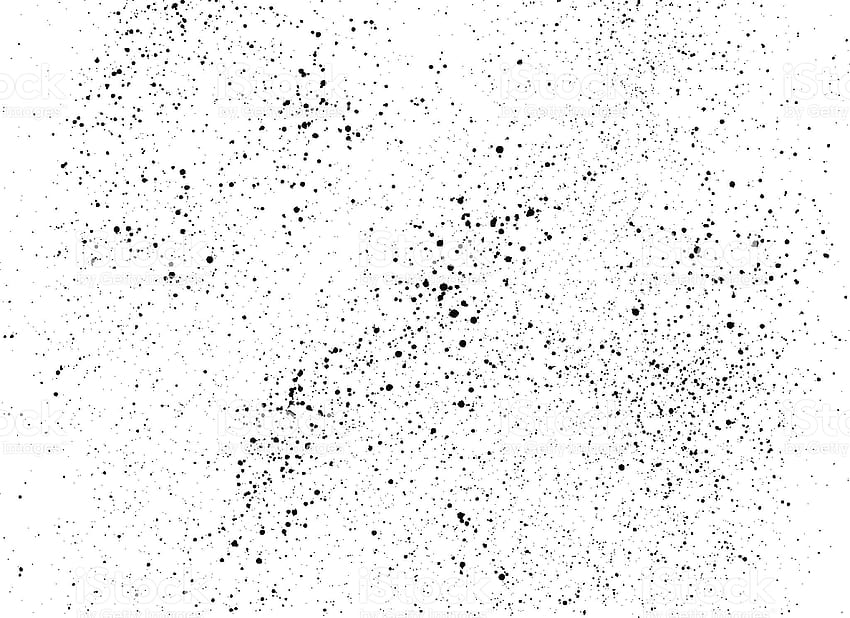 Tekstur overlay noda cat hitam. Noda tinta diisolasi pada warna putih, noda cat kanvas menyemprot noda Wallpaper HD