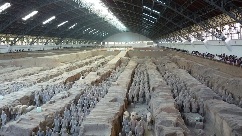Qin Shi Huangdi'nin mozolesindeki Terracotta Savaşçıları, Xi'an, xian HD duvar kağıdı