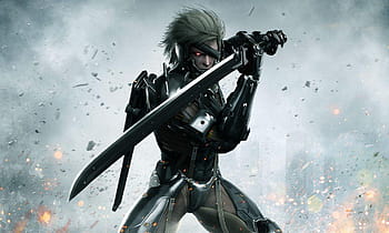 Metal Gear Revengeance digital wallpaper Metal Gear Rising: Revengeance  #Raiden video games #artwork #render #arm…