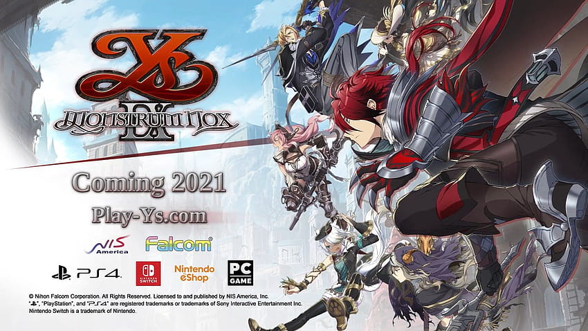 Ys IX: Monstrum Nox is Set for February 2021 Release in the West HD wallpaper