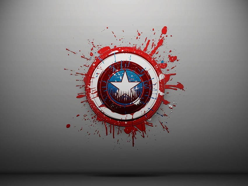Captain America Logo Random Daily, tribal logo HD wallpaper