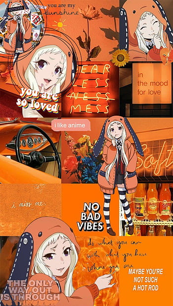 Aesthetic Orange Anime, red aesthetic anime HD phone wallpaper | Pxfuel