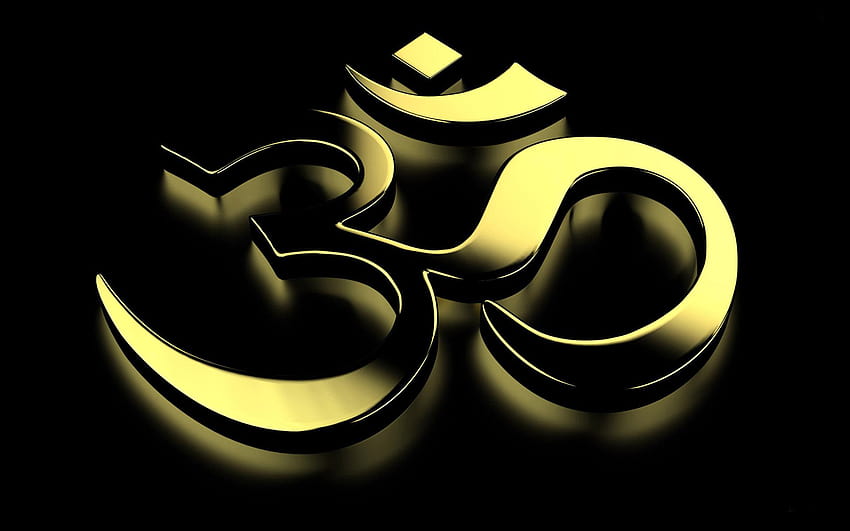 Symbole religijne Indii OM, om religijne Tapeta HD