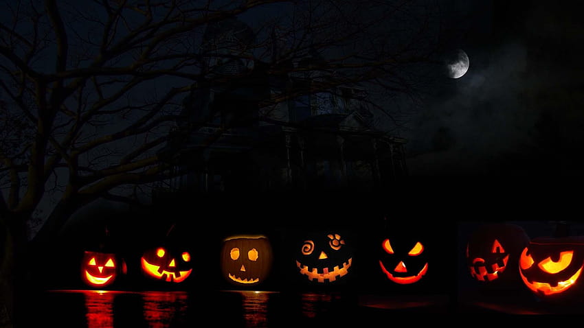 Halloweenowe wygaszacze ekranu, halloweenowy pinterest Tapeta HD