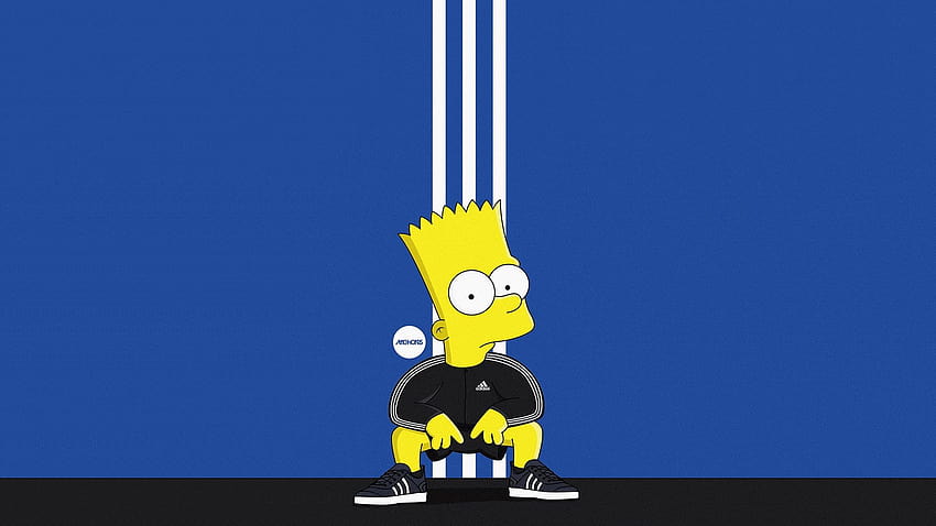 Figur Adidas Simpsons, Bart, Cartoon, Die Simpsons, Charakter HD-Hintergrundbild