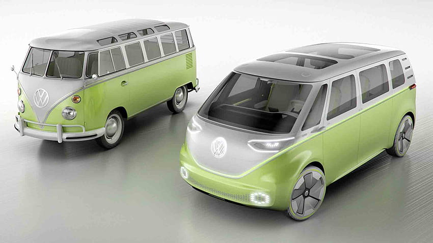 The Volkswagen mini bus is back, and it's going to drive itself, minibus HD wallpaper