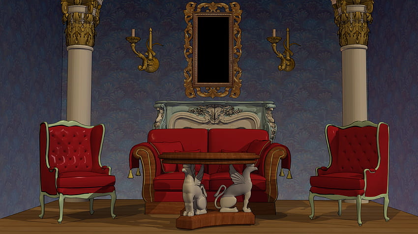 Декорация на трапезария: аниме фонове за трапезария, аниме вътре в къщата HD тапет